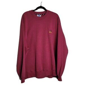 Adidas Original Trifoil Crew Sweatshirt Size X Large  Burgundy